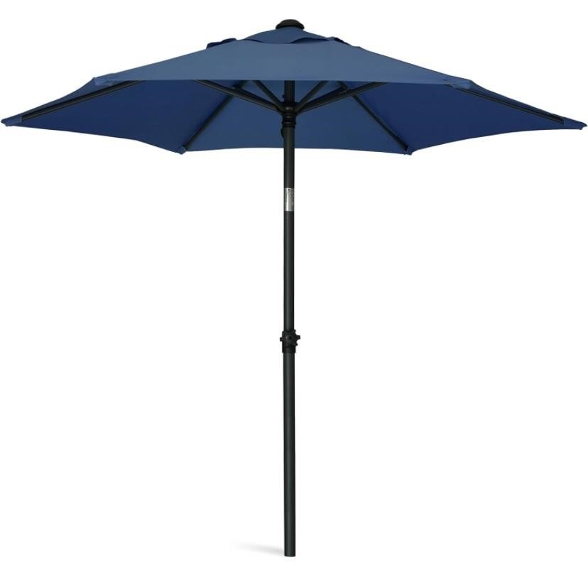 AMMSUN 7ft Approx  Patio Umbrella Outdoor Table