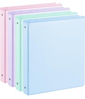 0.5'' 3-Ring-Binder with Pockets, 100 Sheets