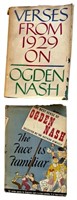 Ogden Nash - 2 books - Verses from 1929 On and The