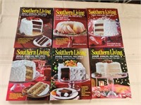 Six SOUTHERN LIVING RECIPIE HARDCOVER BOOKS