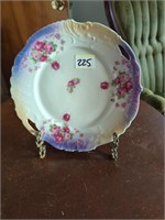 Floral, made in Germany plate with easel