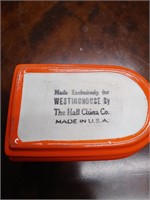 Vtg Westinghouse butter dish no lid