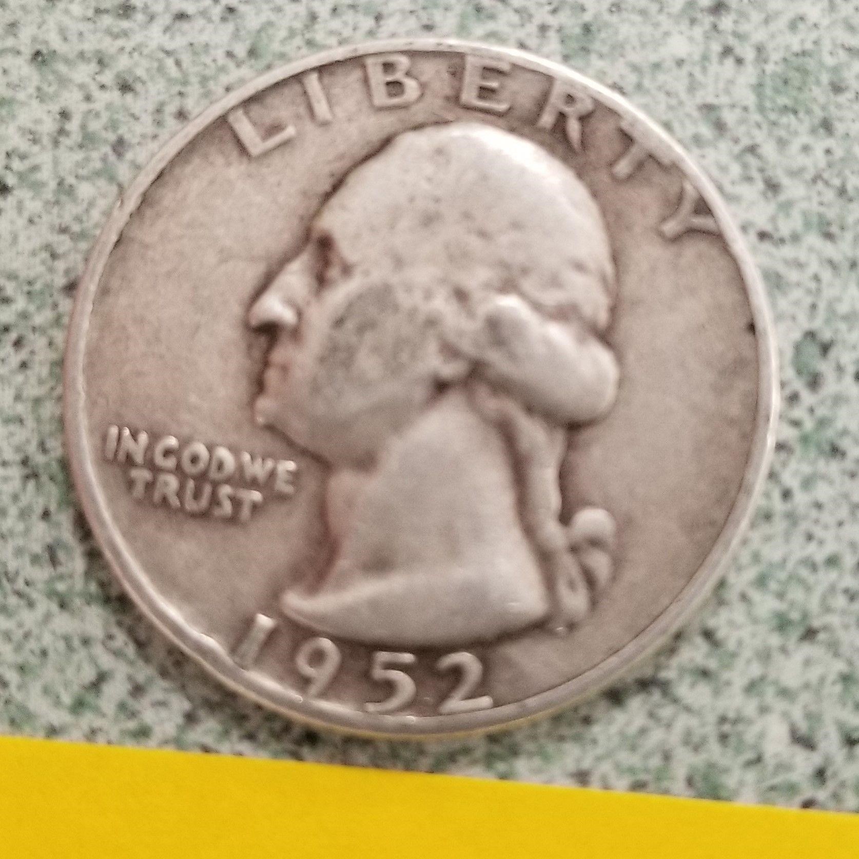 1 1952 Silver Quarter