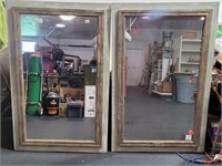 Pair of  53" × 34"  Vintage Mirrors