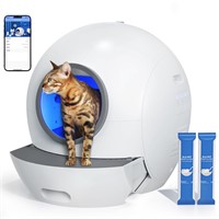 ELS PET Self Cleaning Cat Litter Box with 2 Pack L