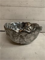 Very Large and Heavy Aluminum Salad Bowl