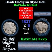 Buffalo Nickel Shotgun Roll in Old Bank Style 'Bel