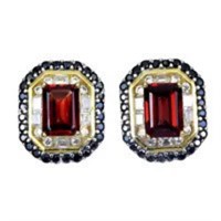 Natural  Mozambique Garnet Earrings