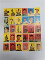 1958 Topps (30) Cards Hank Sauer Yankees etc