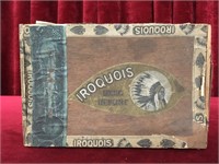 Iroquois Flint Michigan Wood Cigar Box