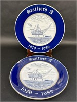 Statfjord A 1979-89 Oil Platform Decorative Plates