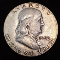 1952-S Franklin Half Dollar