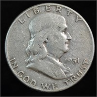 1951 Franklin Half Dollar