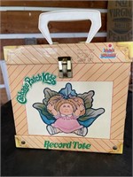 CABBAGE PATCH KIDS RECORD TOTE AND RECORDS