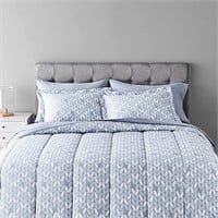 $68 (F/Q) 7Pcs Bed-In-A-Bag Comforter Bedding Set
