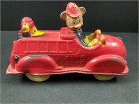 Disney Mickey Mouse/Donald Duck Rubber Firetruck