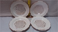 4 1965 Boeker Store Collectible Plates
