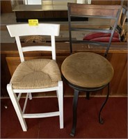 Wood and Metal Chairs, 41-48in 
(Bidding 1x qty)