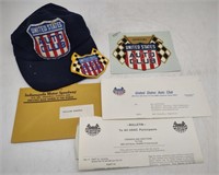 (J) United States Auto Club Letters, Sticker &