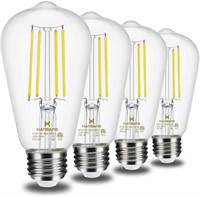 Hansang Set of 4 Vintage Edison LED Bulbs With Var