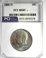 1968-D Kennedy MS67+ LISTS $5000