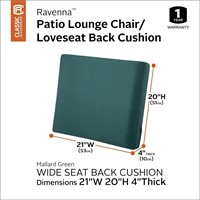 Classic Accessories Patio Lounge Back Cushion