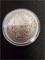 1921 Morgan Silver Dollar W/Capsule