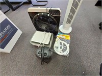 Goldaire Electric Fan, 3 Heaters & Shower Hose etc