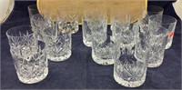 15 Beautiful Cut Glass Crystal Bar Glasses