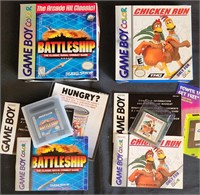 Nintendo Game Boy Battleship Chicken Run Lot
