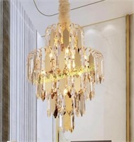 SNNXND $173 Retail 15.7" Crystal Chandelier