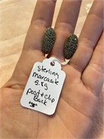 Sterling marcasite earrings