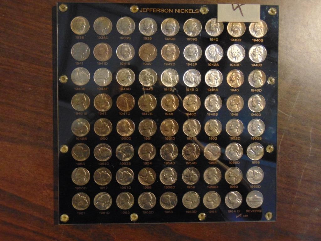 Collection of Jefferson Nickels 1938-1964