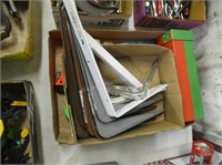 Shelf brackets, stakes, utility knives and others