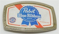 Vintage Pabst Blue Ribbon Beer Belt Buckle