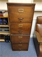 Wooden filing cabinet