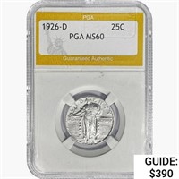 1926-D Standing Liberty Quarter PGA MS60