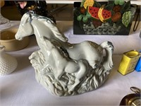 Vintage Horse & Foal TV Lamp