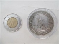 Pièce de monnaie 1952 Roi George VI  Afrique Sud
