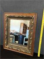 Gold Gilt Oak Frame Mirror 25 x 30