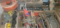 Huge Lot! Craftsman Tools,Pipe Wrenches, Chainfall