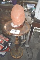 Vintage ash tray base, rock salt lamp