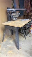 Large Table saw 10” on stand
