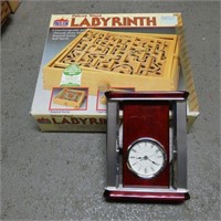 Labyrinth Board Game - Mantle Clock