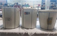 3 Styrofoam live Bait buckets