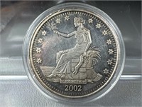 2002 1oz. Silver commemorative trade dollar