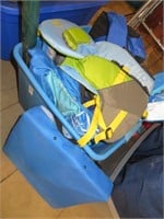 tote of life jackets