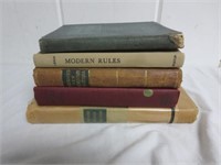 (5) 1800's - 1930's & (1) 1950's School Books