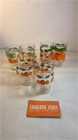 Anchor Hocking Orange Juice Glasses