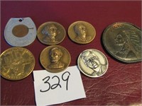 7-MEDALS,   LUCKY PENNY,4-EMBOSSED PRESIDENTS,MORE